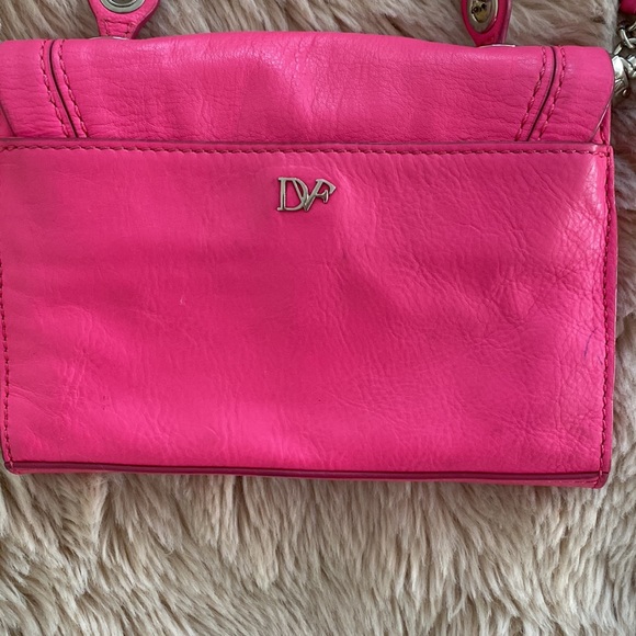 DVF genuine leather shoulder bag / interchangeable clutch - Picture 5 of 8